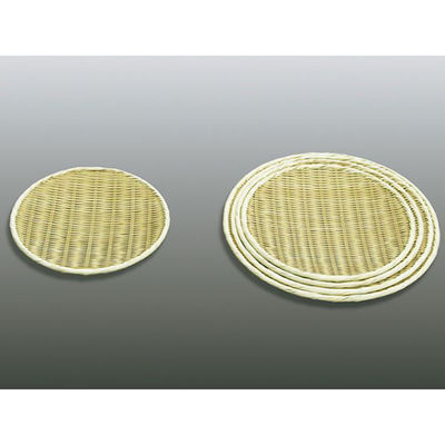 神堂 竹かご 丸盆ザル9寸 100点 6322 1セット(100点入)（直送品）