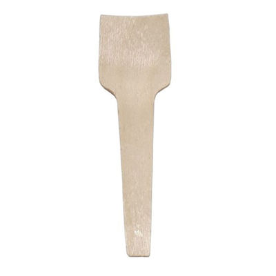 神堂 木製ミニ角スプーン 100本 1点 16212（直送品）