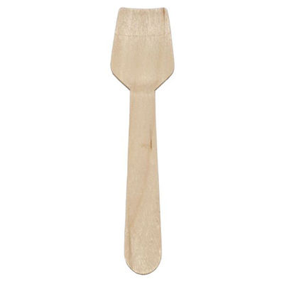 神堂 木製角スプーン 100本 1点 16213（直送品）