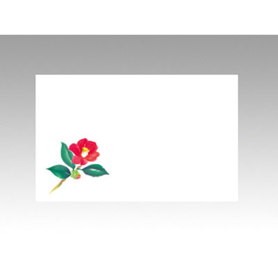 テーブルマット 上質-115 寒椿　100点 388715 1セット(100点入) カミイソ産商（直送品）