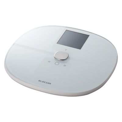 体重計 体組成計 自動認識機能付 MRI測定 50g単位 Wi-Fi スマホ連動 ホワイト HCS-WFS03WH エレコム 1個（直送品）