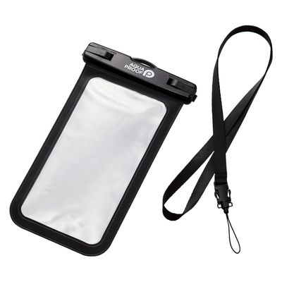 スマホ防水ケース IPX8 (ケース×1 ネックストラップ×1) ブラック P-WPSN04BK エレコム 1個（直送品）