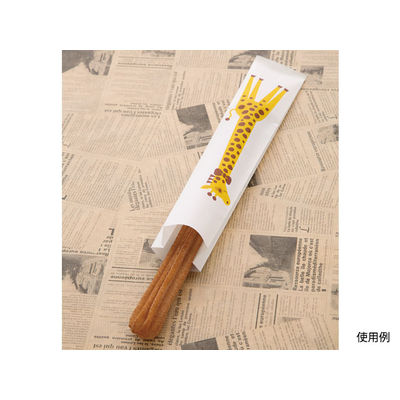 大阪ポリヱチレン販売 CRS-3チュロス袋(キリン柄) 8997 1袋(100枚)（直送品）