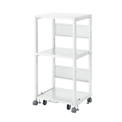 サンワサプライ 高耐荷重プリンタラック/スタンド/台 幅600×奥行500×高さ1205mm ホワイト LPS-T121H 1台（直送品）