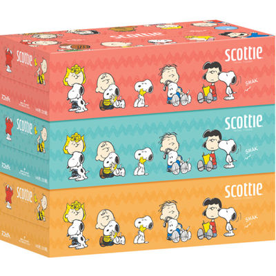 日本製紙クレシア SCT ティシュー スヌーピー 200組 4901750413378 1セット(3個入×18点セット)（直送品）