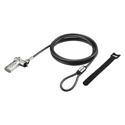 バッファロー（サプライ） ４桁ダイヤル錠＋ワイヤー付 BLD4W3　1台（直送品）
