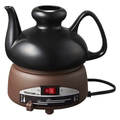 酒燗器 徳利 分離式 2.5合 (450ml) 無段階調節 熱燗 ぬる燗 陶磁器製 大徳利 燗瓶 SK31 テスコム 1個（直送品）