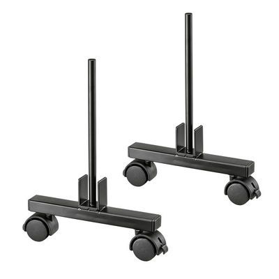 サンワサプライ SPT-PB用金具 T字型金具＋キャスター 幅230×奥行30×高さ320mm ブラック SPT-PBKG1 1セット（直送品）