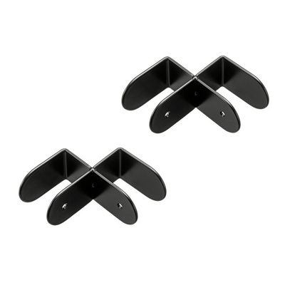 サンワサプライ SPT-PB用金具 直角固定 幅85×奥行35×高さ80mm ブラック SPT-PBKG4 1セット（直送品）