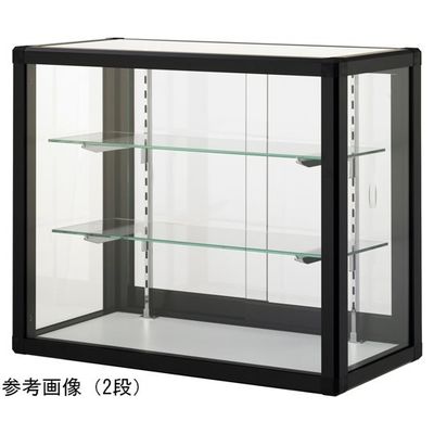 ハヤノ産業 fortish アップケース(鍵付き) マットブラック×ホワイト 900×450×500mm 2段 P90455 B 1台（直送品）