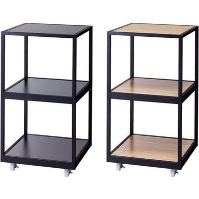 アズワン キャスター付き3段テーブル W60cm 65-0500-88 1台（直送品）