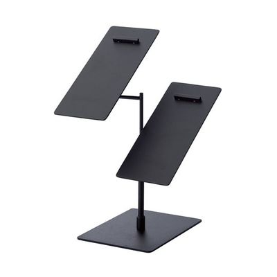 アズワン スチール製靴立てダブル ブラック 65-0501-24 1個（直送品）