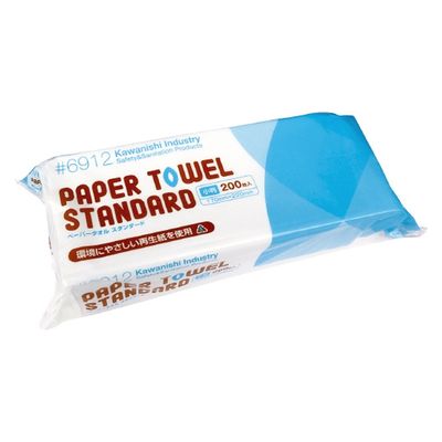 川西工業 ペーパータオルスタンダード 小判 200枚 #6912 1セット(30パック)（直送品）