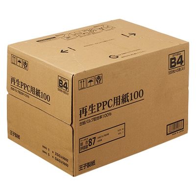 王子製紙 再生PPC用紙 100 B4 1箱5冊（直送品）