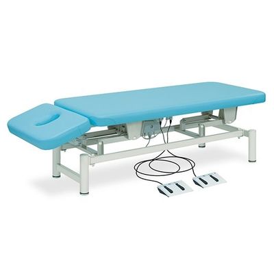 高田ベッド製作所 あかりーDX 幅60×長さ190×高さ45~83cm スカイブルー TB-200 1個 63-4416-51（直送品）