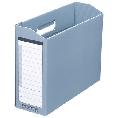 プラス ダンボックス A4E ブルー FL-021BF BL 1冊（直送品）