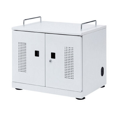 サンワサプライ タブレット収納キャビネット（20台収納） 幅600×奥行450×高さ615.5mm CAI-CAB103W 1台（直送品）