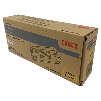 沖データ（OKI） 純正トナー TC-C4CY1 イエロー 1個（直送品）