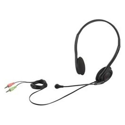 バッファロー 両耳ヘッドバンド式ヘッドセット ブラック BSHSH14BK 1台（直送品）
