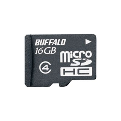 バッファロー 防水仕様　Ｃｌａｓｓ４対応　ｍｉｃｒｏＳＤＨＣカード　１６ＧＢ RMSD-BS16GB 1台（直送品）