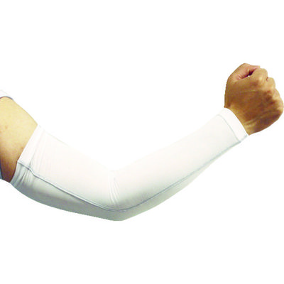 おたふく手袋 おたふく 冷感 パワーストレッチアームカバー ホワイト L JW-618-WH 1双 475-4301（直送品）