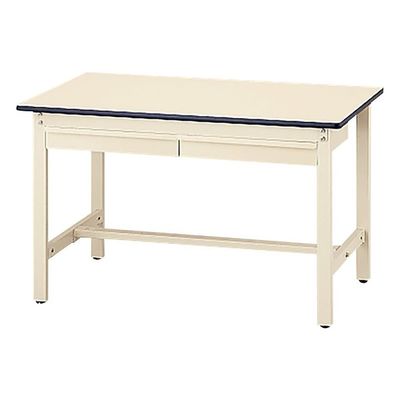 東洋事務器工業 ワークテーブル(引出し2個付き) 1200×750×740mm SWRN2-1275-II 1個 1-2865-12（直送品）