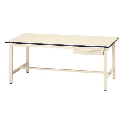 東洋事務器工業 ワークテーブル(引出し1個付き) 1800×900×740mm SWRN1-1890-II 1個 1-2867-11（直送品）