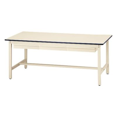 東洋事務器工業 ワークテーブル(引出し3個付き) 1800×900×740mm SWRN3-1890-II 1個 1-2867-13（直送品）