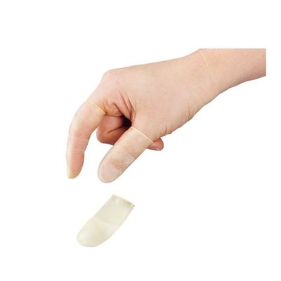 鈴木ラテックス 指サック・スポア(R)リングタイプ 18×63 1000枚入 4ZN(M18) 1袋(1000枚) 3-5260-02（直送品）