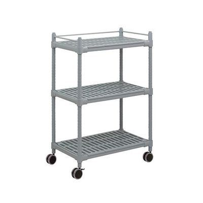 アズワン コンフォートシェルフ グレー 920×575×1400mm S-3ワゴン 1個 3-6494-02（直送品）