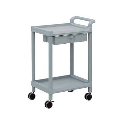 アズワン モバイルストレージカート 2段 598×370×840mm(引出し・ハンドル付) MSO11C 1個 3-6497-01（直送品）
