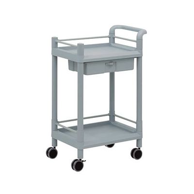 アズワン モバイルストレージカート 2段 598×370×870mm(引出し・ガード枠・ハンドル付) MSO11K 1個 3-6497-08（直送品）