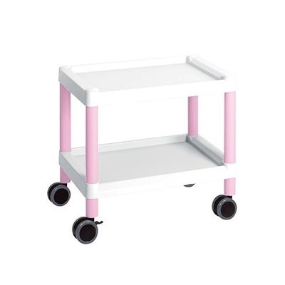 アズワン モバイルカート(低床型) 540×370×500mm MC10 ピンク 1個 3-6503-01（直送品）