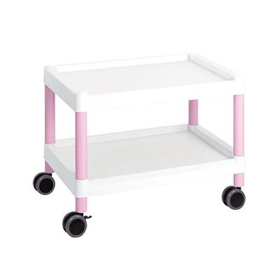 アズワン モバイルカート(低床型) 645×444×490mm MC20 ピンク 1個 3-6503-02（直送品）