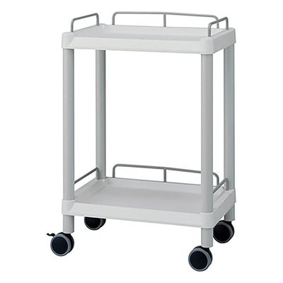 アズワン モバイルイージーカート(ガード枠付き:グレー) 2段 540×370×820 ME11E 1個 3-6639-01（直送品）