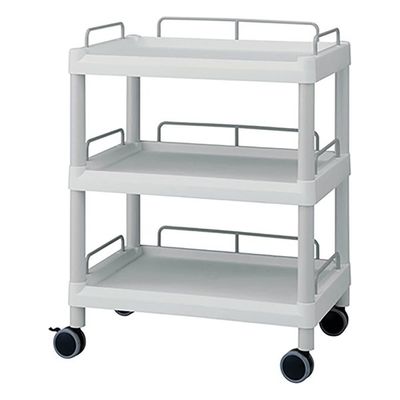 アズワン モバイルイージーカート(ガード枠付き:グレー) 3段 645×444×835 ME21F 1個 3-6640-03（直送品）