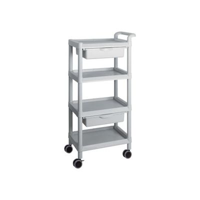 アズワン モバイルイージーカート(トールタイプ/レギュラー31)4段 グレー ME31F 1個 3-6641-06（直送品）