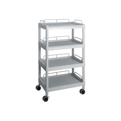 アズワン モバイルイージーカート(トールタイプ/ワイド32)グレー 4段 ガード枠あり ME32J 1個 3-6643-09（直送品）