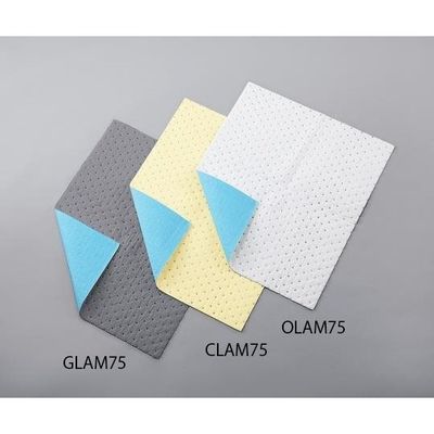 アズワン ラミネート液体吸収マット(水・油・溶剤・酸・アルカリ用)1箱(100枚入) CLAM75 1箱(100枚) 3-6607-03（直送品）