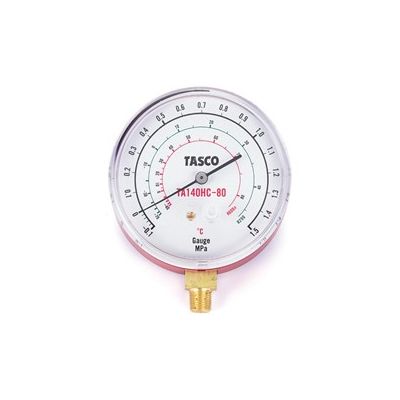 イチネンTASCO R600a・R290 HC冷媒用圧力計 TA140HCー80 1セット(2個
