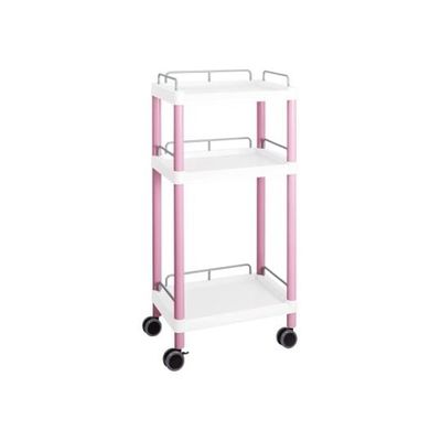 アズワン モバイルイージーカート(トールタイプ/レギュラー31)3段 ピンク ME31G 1個 3-6642-07（直送品）