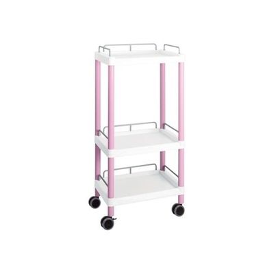 アズワン モバイルイージーカート(トールタイプ/レギュラー31)3段 ピンク ME31H 1個 3-6642-08（直送品）