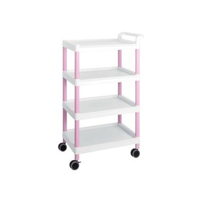 アズワン モバイルイージーカート(トールタイプ/ワイド32) 4段 (ピンク) ME32E 1個 3-6644-05（直送品）