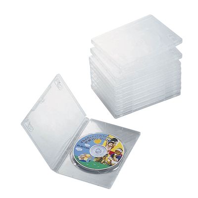 エレコム DVDトールケース 10枚パック クリア CCD-DVD03CR 1個（直送品）