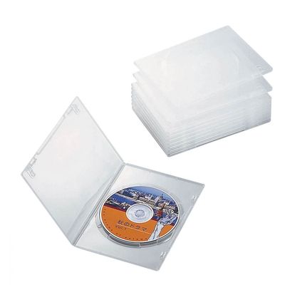 エレコム DVDスリムトールケース 10枚パック クリア CCD-DVDS03CR 1個（直送品）