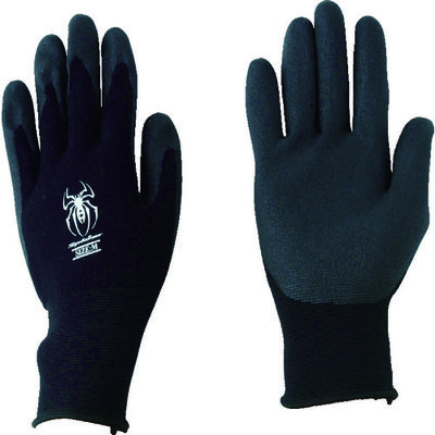 川西工業 川西 塩ビ背抜き手袋 スパイダー ブラック L 1P 2530B-L 1双 779-7435（直送品）