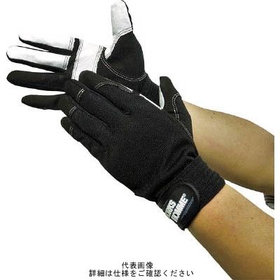 ユニワールド 合皮手袋 WORKS HOMME 人工皮革手袋 豚革当付 LL 3760-LL 1双 819-0513（直送品）