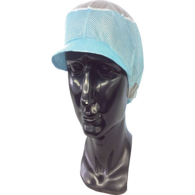 シンワ 東京メディカル でんでん帽(帯電タイプ) ブルー ツバ付通気型 (50枚入) CA-104B 1箱(50枚) 817-9912（直送品）