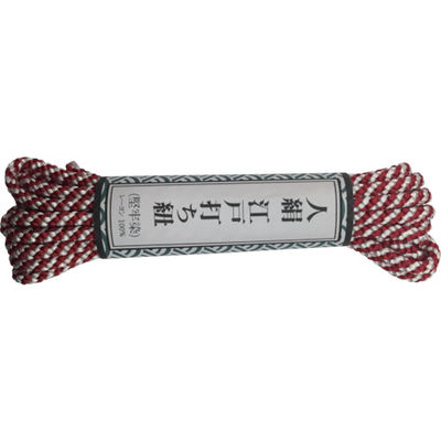 ユタカメイク 江戸打ち紐 中丸 約3m 紅白 AR-1132 1巻 798-6807（直送品）
