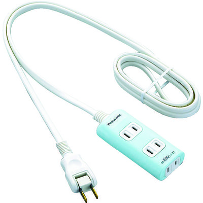 パナソニック Panasonic ザ・タップQ 3コ口 2mコード付 グリーン WHA2423GP 1個 799-5482（直送品）